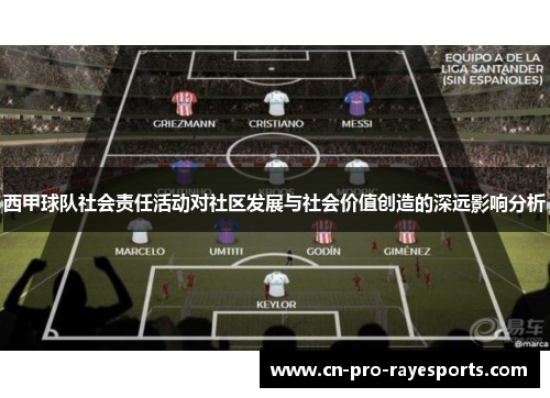 西甲球队社会责任活动对社区发展与社会价值创造的深远影响分析
