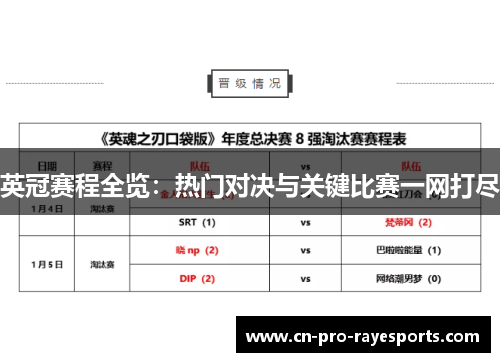 英冠赛程全览：热门对决与关键比赛一网打尽