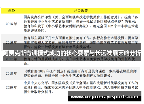 阿贾克斯青训模式成功的核心要素与长远发展策略分析